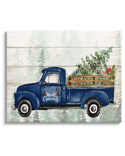 Stupell Merry Christmas Blue Holiday Truck By Kim Allen Wall Art