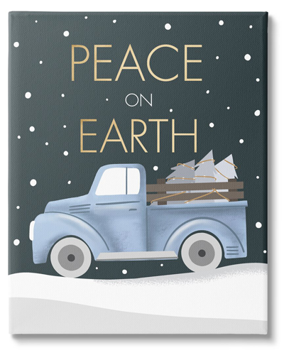 Stupell Peace On Earth Snowy Truck By Louise Allen Designs Wall Art