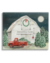 Stupell Nighttime Christmas Barn Farm By Cindy Jacobs Wall Art