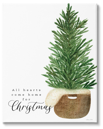 Stupell All Hearts Home For Christmas Phrase By Susan Ball Wall Art
