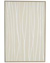 Peyton Lane Abstract Wooden Vertical Line Framed Wall Art