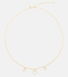 SYDNEY EVAN THREE HEARTS 14KT GOLD NECKLACE WITH DIAMONDS