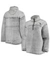 G-iii 4her By Carl Banks Gray Tennessee Titans Sherpa Quarter-zip Jacket In Gray