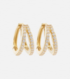 Stone And Strand Time 10kt Yellow Gold Earrings With Diamonds In Gold