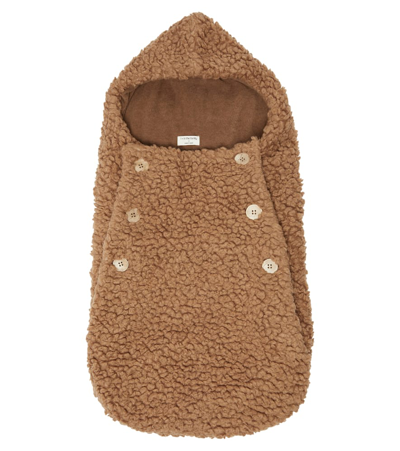 1+ In The Family Baby Aran Sleeping Nest In Brown