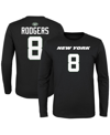 OUTERSTUFF BIG BOYS AARON RODGERS BLACK NEW YORK JETS MAINLINER PLAYER NAME AND NUMBER LONG SLEEVE T-SHIRT