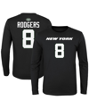 Outerstuff Big Boys Aaron Rodgers Black New York Jets Mainliner Player Name And Number Long Sleeve T-shirt In Black