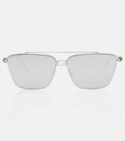 Fendi Baguette Cat-eye Sunglasses In Silver