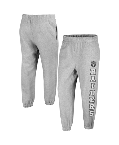 47 Brand Women's ' Gray Distressed Las Vegas Raiders Double Pro Harper Jogger Sweatpants