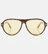 Tom Ford Quincy Sunglasses In Brown