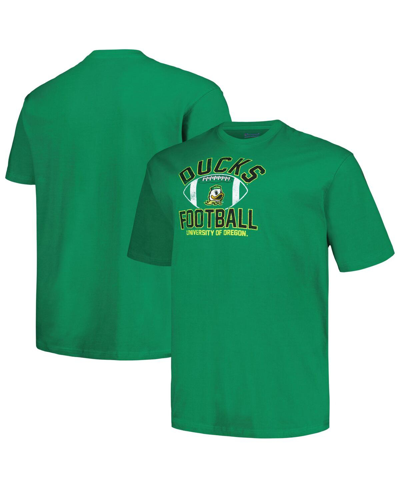 Champion Men's  Green Distressed Oregon Ducks Big And Tall Football Helmet T-shirt