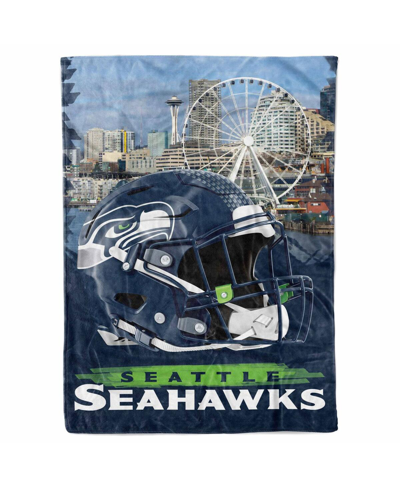 Logo Brands Seattle Seahawks 66" X 90" City Sketch Blanket In Multi
