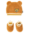 MOSCHINO BABY TEDDY BEAR BEANIE AND BOOTIES SET