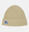 Burberry Ekd Beanie Hat In Green