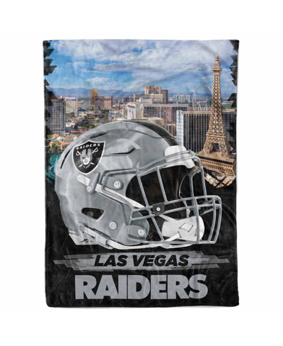 Logo Brands Las Vegas Raiders 66" X 90" City Sketch Blanket In Multi