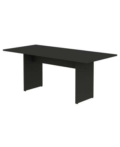 Manhattan Comfort Nomad 67.91" Medium Density Fiberboard Rectangular Dining Table In Gray