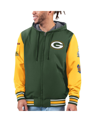 G-III SPORTS BY CARL BANKS MEN'S G-III SPORTS BY CARL BANKS GREEN, GOLD GREEN BAY PACKERS COMMEMORATIVE REVERSIBLE FULL-ZIP JAC