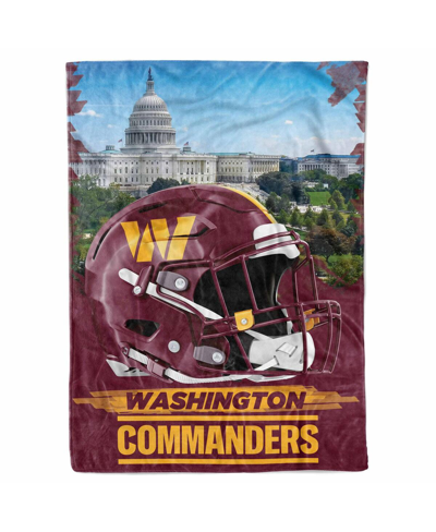Logo Brands Washington Commanders 66" X 90" City Sketch Blanket In Multi
