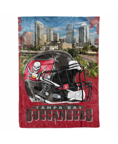 Logo Brands Tampa Bay Buccaneers 66" X 90" City Sketch Blanket In Multi