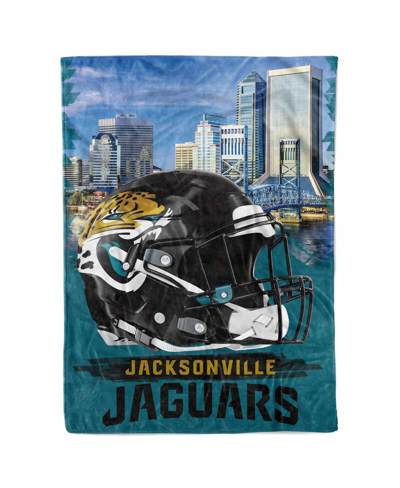 Logo Brands Jacksonville Jaguars 66" X 90" City Sketch Blanket In Black