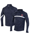 Under Armour Navy Auburn Tigers Gameday Camo Quarter-zip Top In Navy