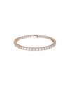 Swarovski Matrix Tennis Bracelet In Rose Gold
