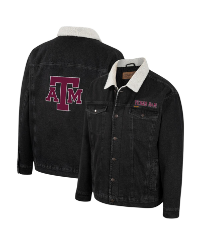 Colosseum Men's  X Wrangler Charcoal Texas A&m Aggies Western Button-up Denim Jacket