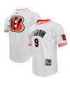 PRO STANDARD MEN'S PRO STANDARD JOE BURROW WHITE CINCINNATI BENGALS PLAYER NAME AND NUMBER MESH T-SHIRT