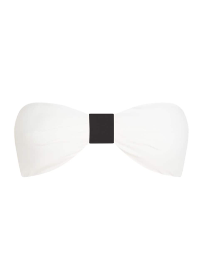 Valimare Women's Capri Bandeau Bikini Top In White