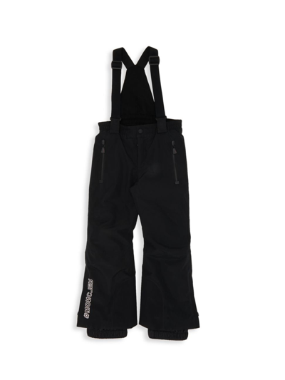 Moncler Boys Black Kids Grenoble Woven Ski Salopette 6-14 Years