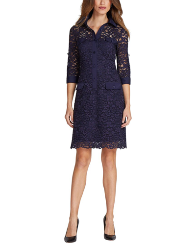 Teri Jon By Rickie Freeman Special Occasion Short Printed Dress In Blue