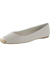 Sarto Franco Sarto Flxamaya Womens Leather Slip On Ballet Flats In White