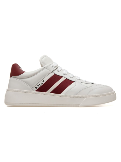 BALLY MEN'S REBBY STRIPED LEATHER LOW-TOP SNEAKERS
