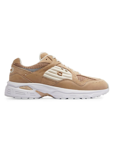 Coach Women's C301 Leather, Suede & Mesh Low-top Trainers In Taupe