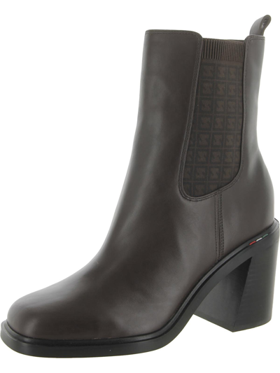 Sarto Franco Sarto Paula Womens Leather Square Toe Chelsea Boots In Multi