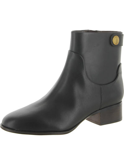 Franco Sarto Jessica Womens Leather Western Ankle Boots In Black