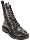 DKNY MALAYA WOMENS CUSHIONED FOOTBED COMBAT & LACE-UP BOOTS