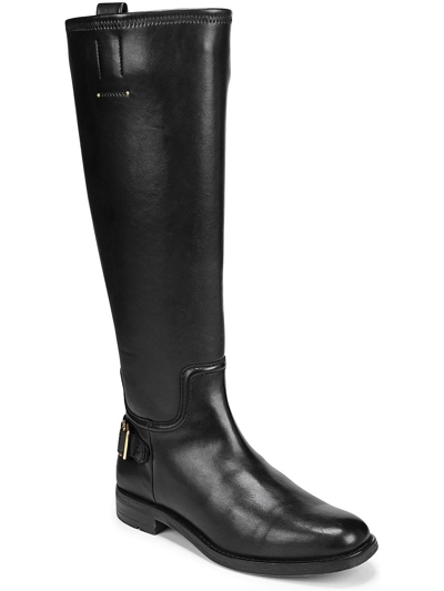 Franco Sarto Merina Knee High Boot In Black Faux Leather