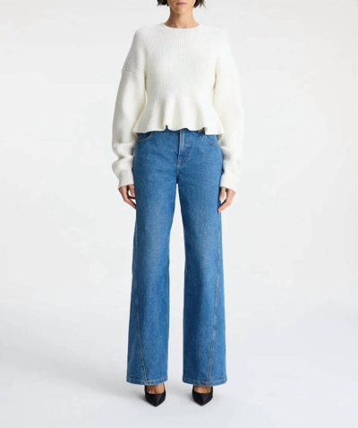 A.l.c Chandler Wool Sweater In Off White
