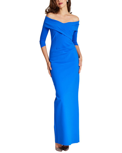 Teri Jon By Rickie Freeman Special Occasion Long Dress In Blue