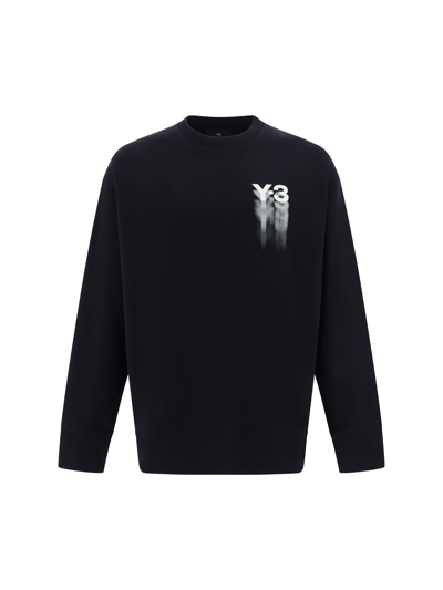 Y-3 Logo Sweatshirt In Negro