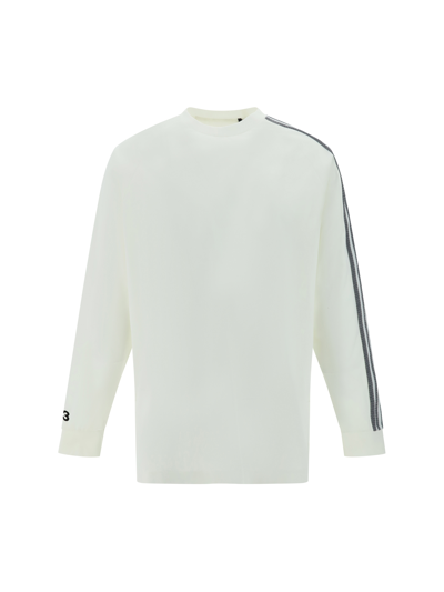 Y-3 Long Sleeve Jersey In Owhite