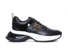 Pinko Sneakers Ariel Effet Cuir Avec Détails Finition Miroir In Black