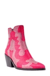 Ninety Union Forever Rhinestone Embellished Bootie In Fuchsia