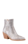 Ninety Union Forever Rhinestone Embellished Bootie In Silver