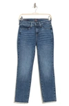Nydj Sheri Released Fray Hem Ankle Crop Slim Jeans In Stoney