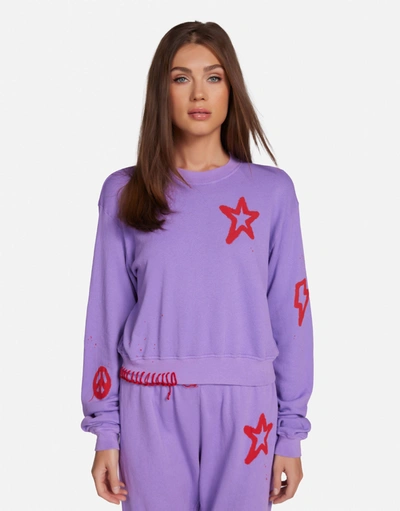 Lauren Moshi Spalding Airbrush Elements In Wisteria