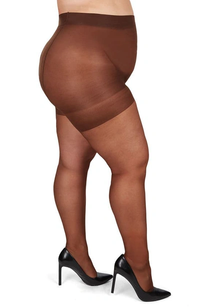 MEMOI MEMOI CURVY SILKY SHEER TIGHTS