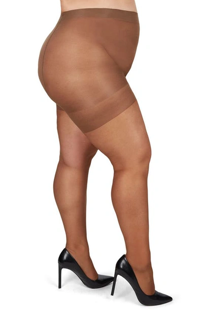 MEMOI MEMOI CURVY SILKY SHEER TIGHTS