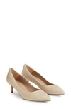 Lk Bennett Audrey Pointed Toe Kitten Heel Pump In Trench